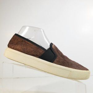 Vince Women Calf Hair Slip On Loafers Size 8.5 M